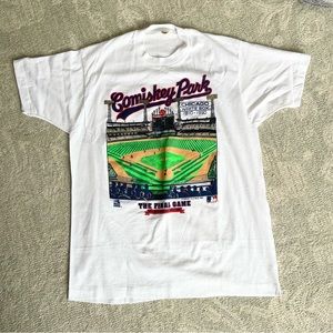 Vintage 1990 Comiskey Park Chicago White Sox Screen Stars Single Stitched Tshirt